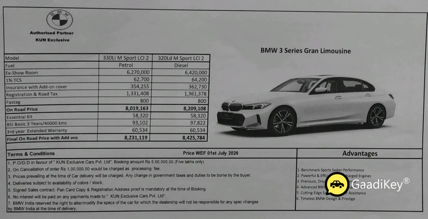 Price List Page 1