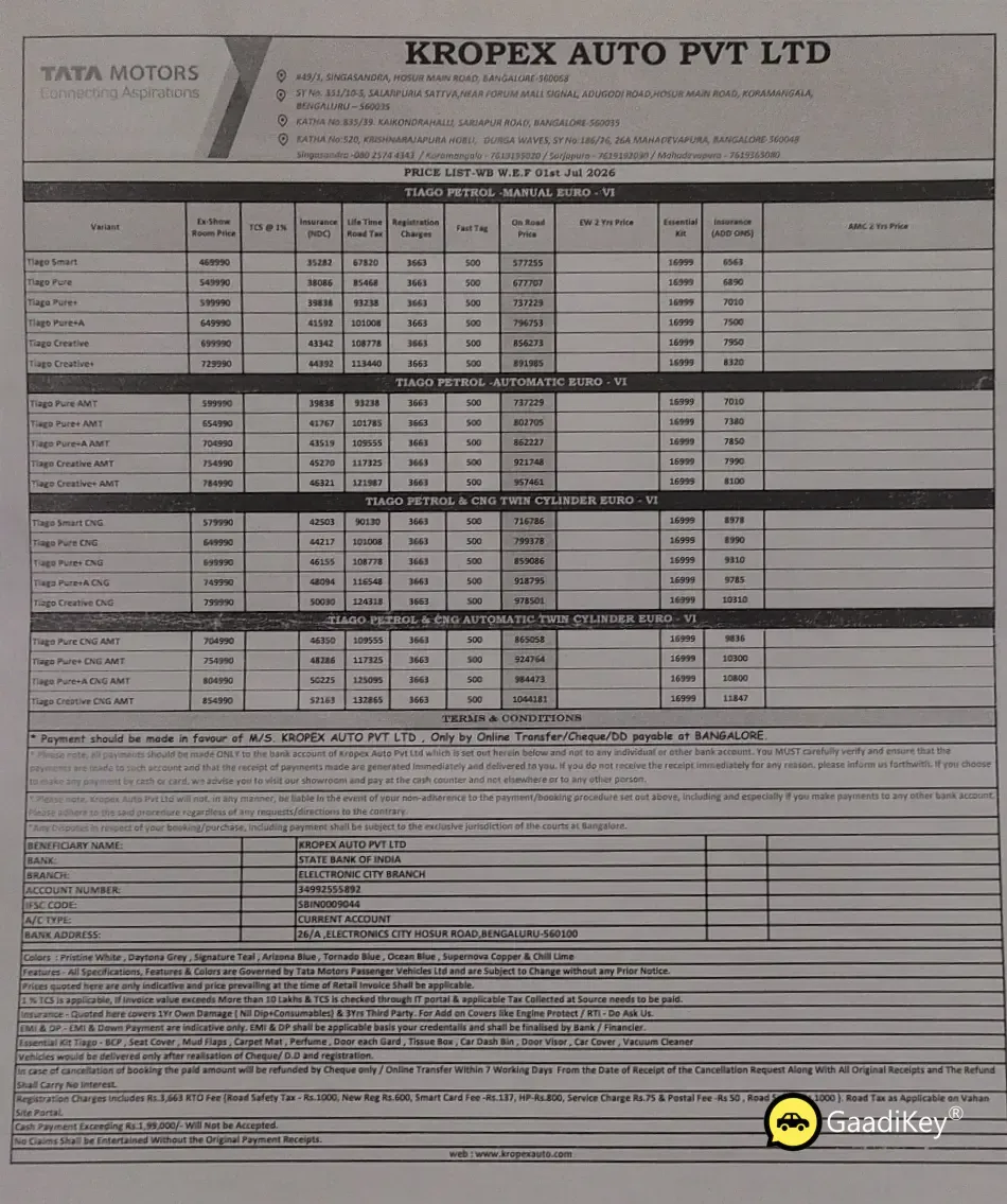 Price List Page 3